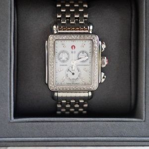 MICHELE Diamond Deco Watch- Mother of Pearl Face